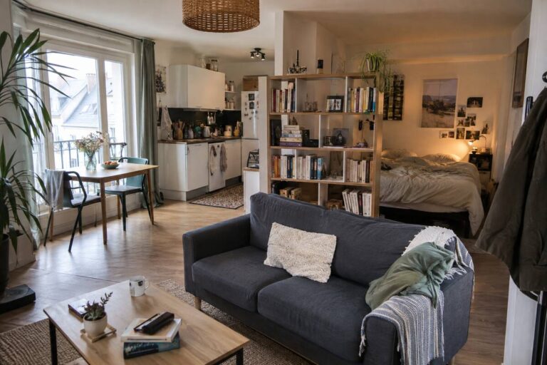 Un studio bien aménagé